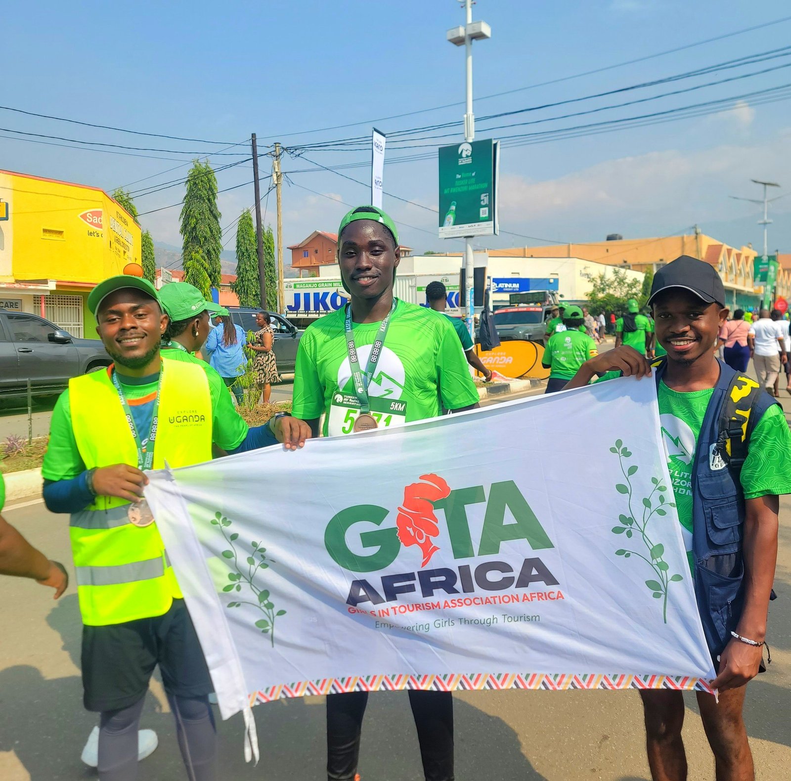 Young men supporting GITA-Africa